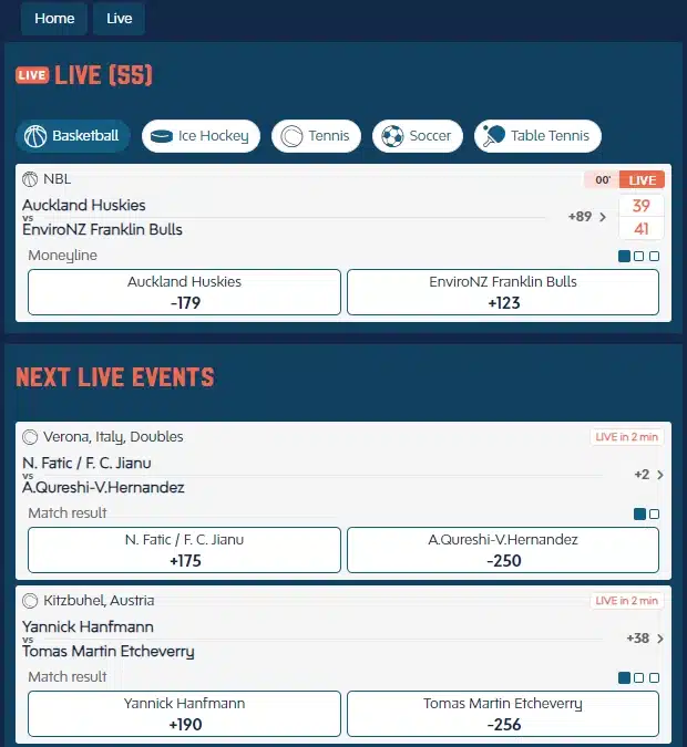 Crab Sports Live Betting 