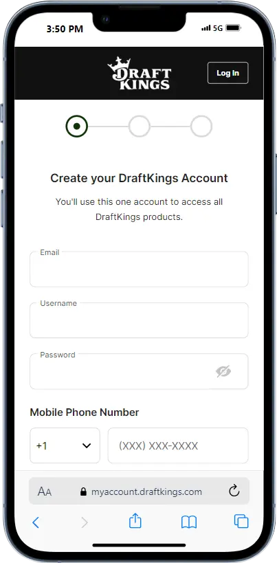 DraftKings Signup Process