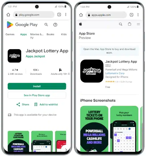 Jackpot.com Apps 